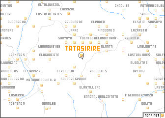 map of Tatasirire