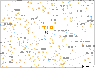 map of Tatići