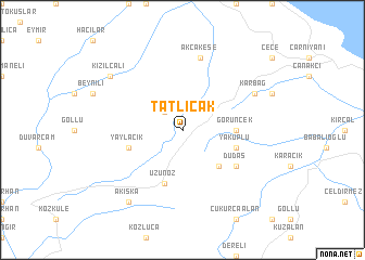 map of Tatlıcak