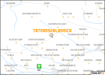 map of Tatranská Lomnica