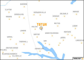 map of Tatum