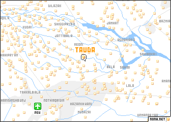 map of Tauda