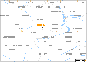 map of Taulanne