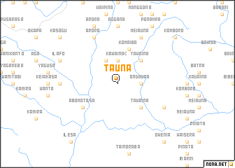 map of Tauna