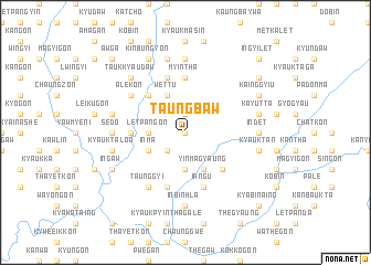 map of Taungbaw