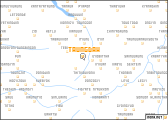 map of Taungdaw