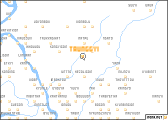 map of Taunggyi