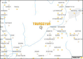 map of Taunggyun
