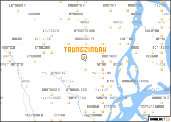 map of Taungzindaw