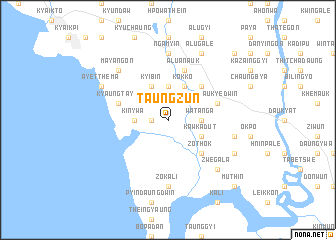 map of Taungzun