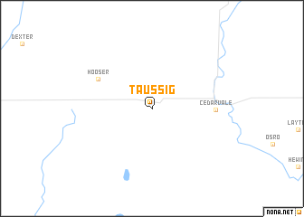 map of Taussig