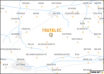 map of Tăutelec