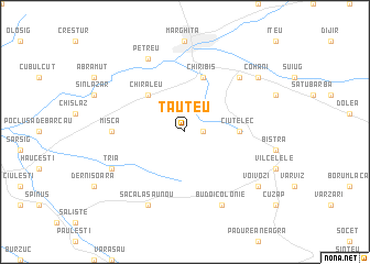 map of Tăuteu