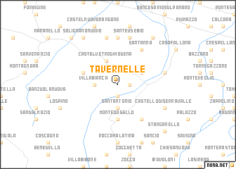 map of Tavernelle