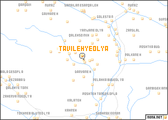 map of Ţavīleh-ye ‘Olyā