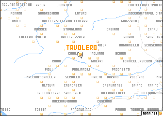 map of Tavolero