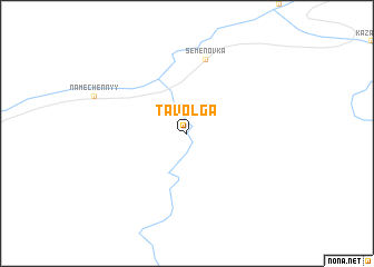 map of Tavolga