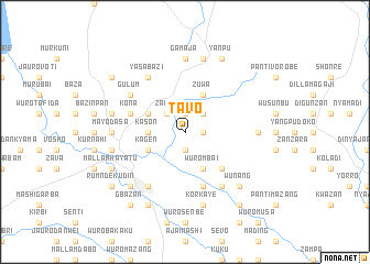 map of Tavo