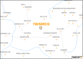 map of Tavşancık