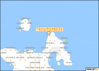 map of Tavui Number 1