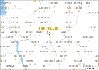 map of Tawa Fulani