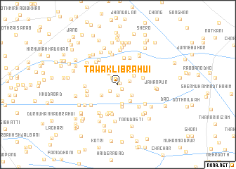 map of Tawakli Brāhui