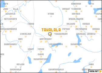 map of Tawalala