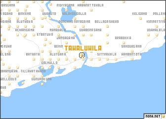 map of Tawaluwila