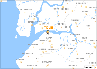 map of Tawa