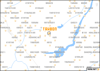 map of Tawbon