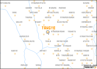 map of Tawgye