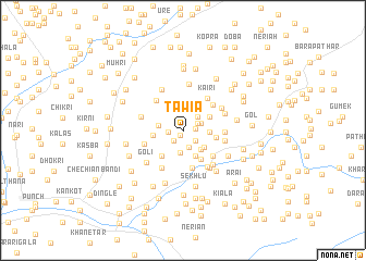 map of Tāwīa