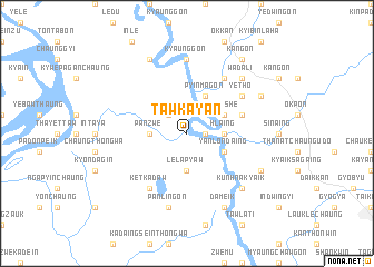 map of Tawkayan