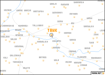 map of Tāwk