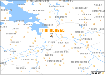 map of Tawnagh Beg