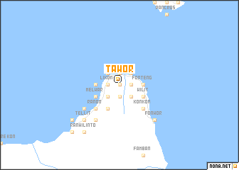 map of Tawor