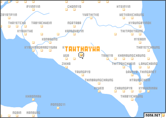 map of Tawtha-ywa