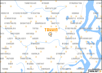 map of Tawwin