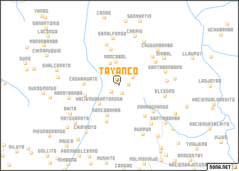 map of Tayanco