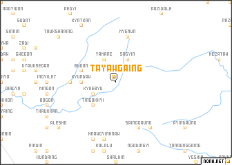 map of Tayawgaing