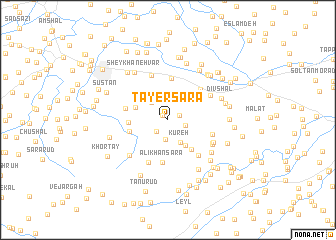 map of Ţāyer Sarā