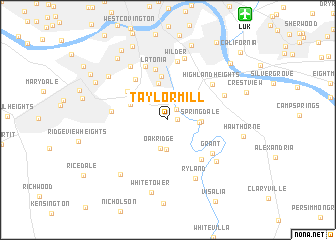 map of Taylor Mill