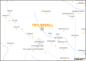 map of Taylors Mill