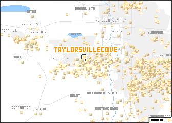 map of Taylorsville Cove