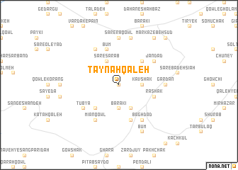 map of Taynah Qal‘eh