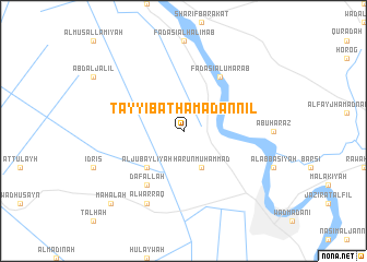 map of Ţayyibat Ḩamad an Nīl