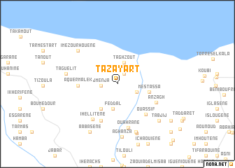 map of Tazâyart