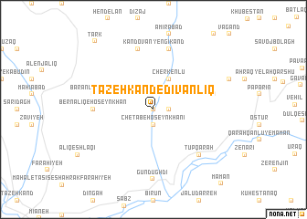 map of Tāzeh Kand-e Dīvānlīq