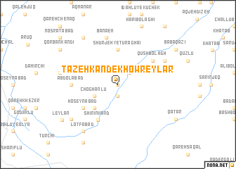map of Tāzeh Kand-e Khowreylar