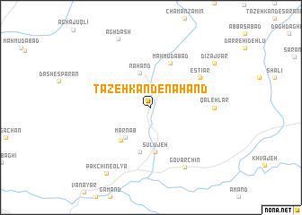 map of Tāzeh Kand-e Nahand